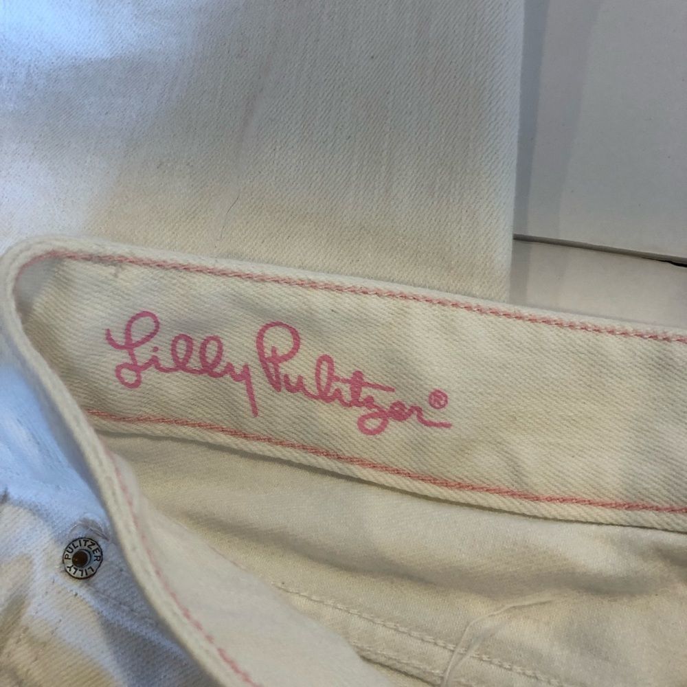 Lilly Pulitzer Babe Boot Cut white jeans size 6 - Picture 10 of 11